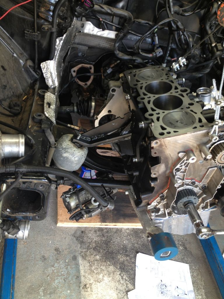 Audi a4 2.0 crank timing mark