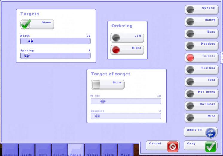 Panels (Targets)