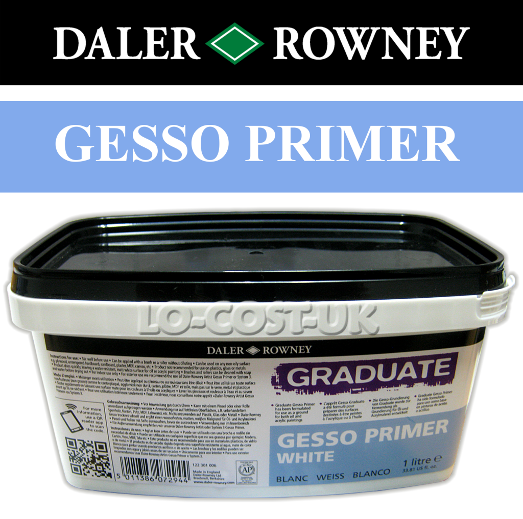 DALERROWNEY GESSO PRIMER ART / ARTISTS ACRYLIC / OIL CANVAS PAINTING