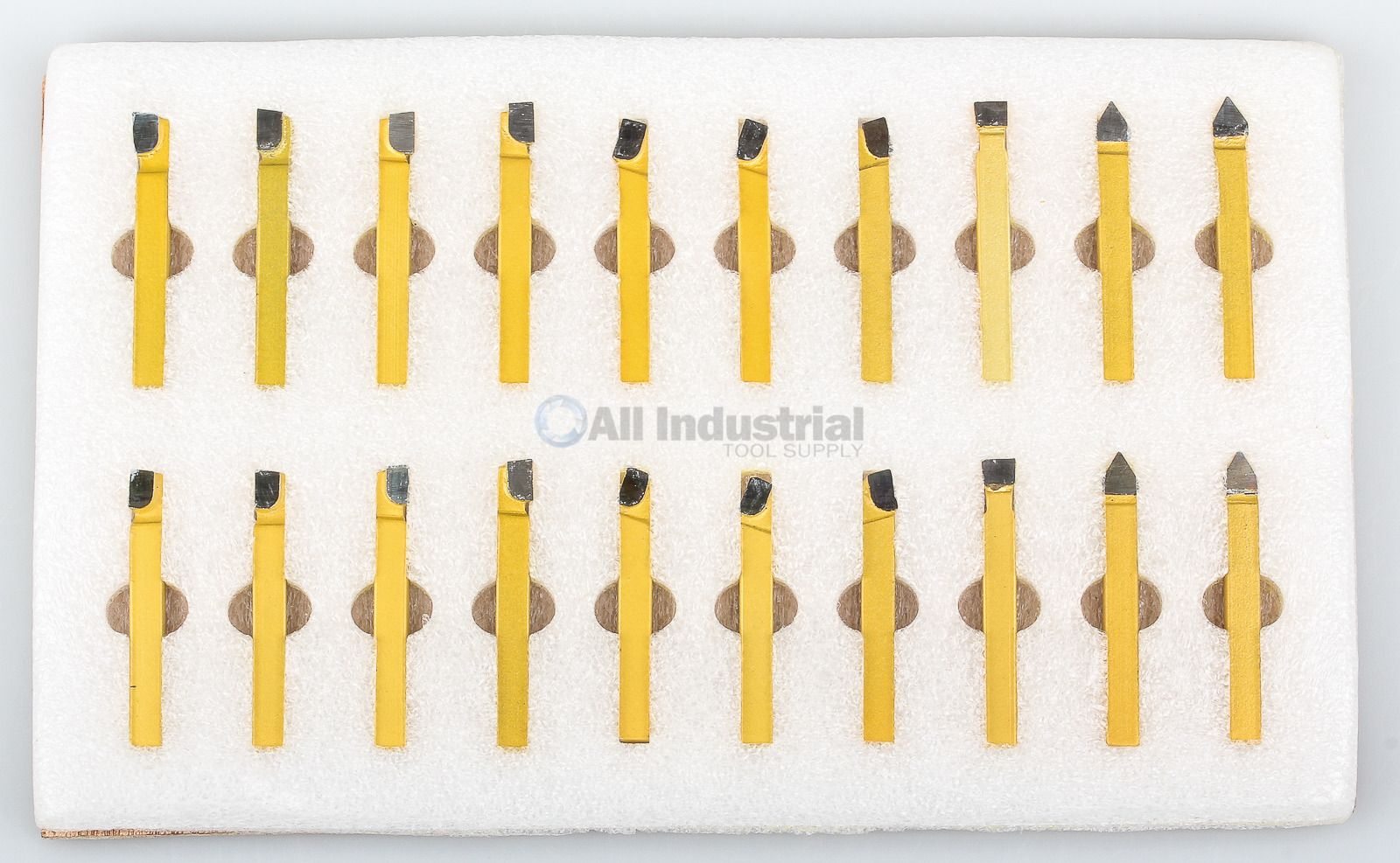 20 PC 1/4" C2 & C6 CARBIDETIPPED TOOL BIT SET SINGLE POINT BRAZED