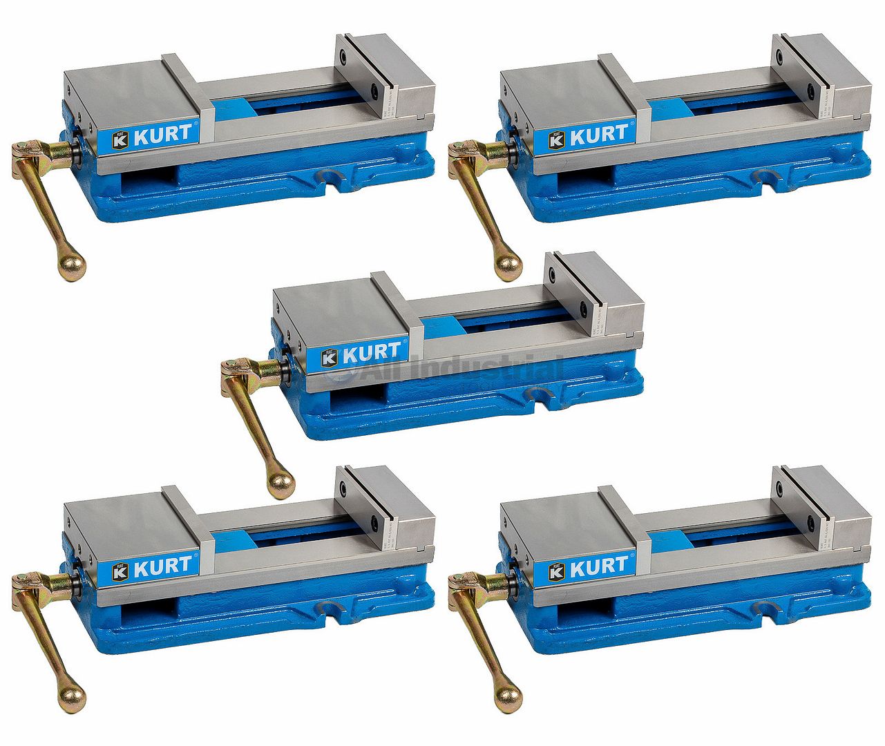 5 vises Kurt D688 Machine Vise Anglock CNC 8.8" Opening Workholding