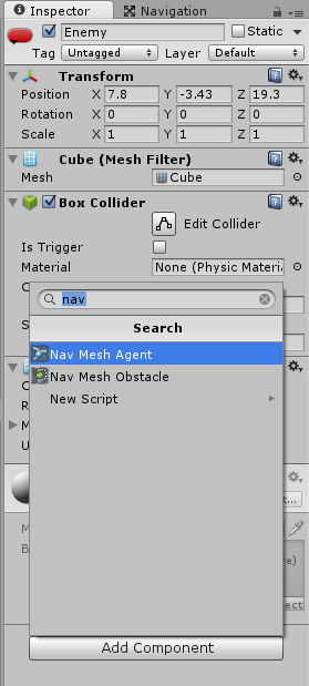 Nav Mesh Agent