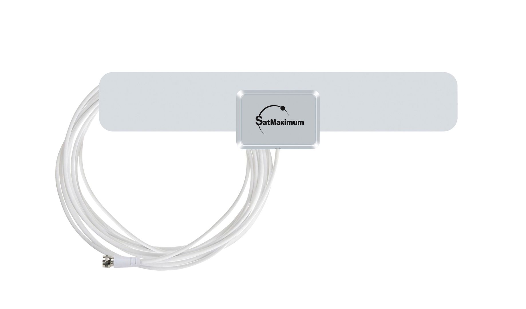 White Digital Indoor Leaf Flat TV Antenna HDTV DTV Signal HD VHF UHF