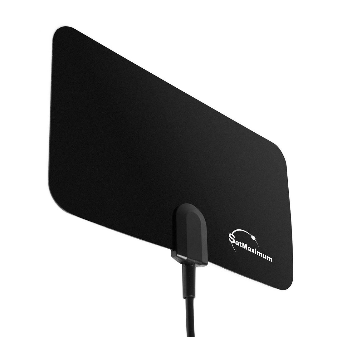Digital Flex Indoor Leaf Flat Tv Antenna Dtv Signal Booster Hd Uhf High